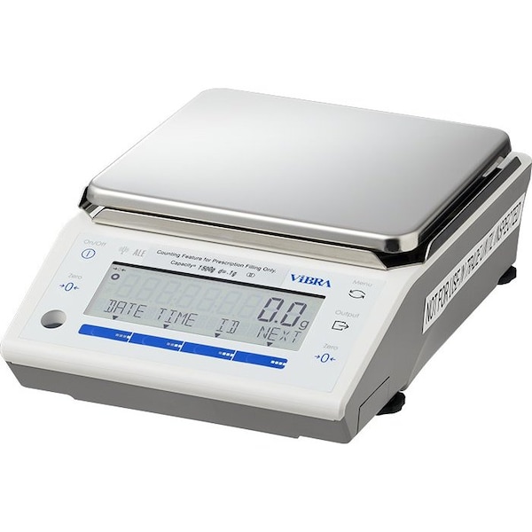 Vibra Decigram Balance, 8200 g, .1 g, NTEP, External Calibration, Parts Counting, USB/RS232, 6x6" Platter ALE-8201 - main